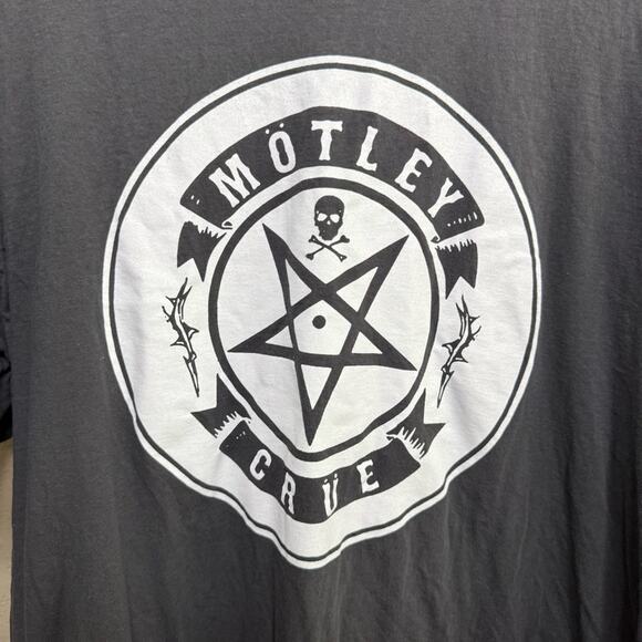 Motley Crüe tour tee shirt men sz XL gray short sleeve - Picture 3 of 7